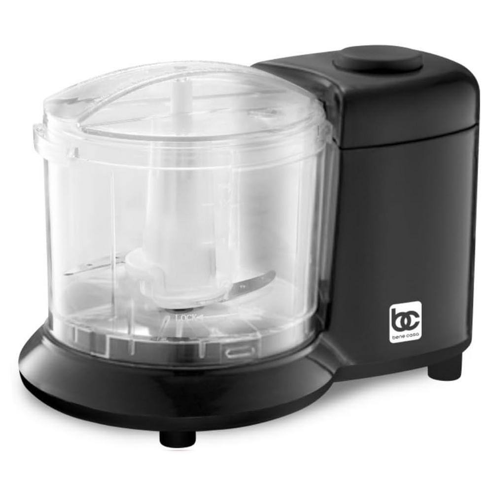 1.5-Cup Single Speed Black Mini Food Chopper Slicer