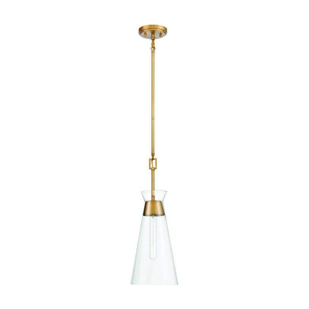 Savoy House Lakewood 1 - Light Pendant in  Warm Brass