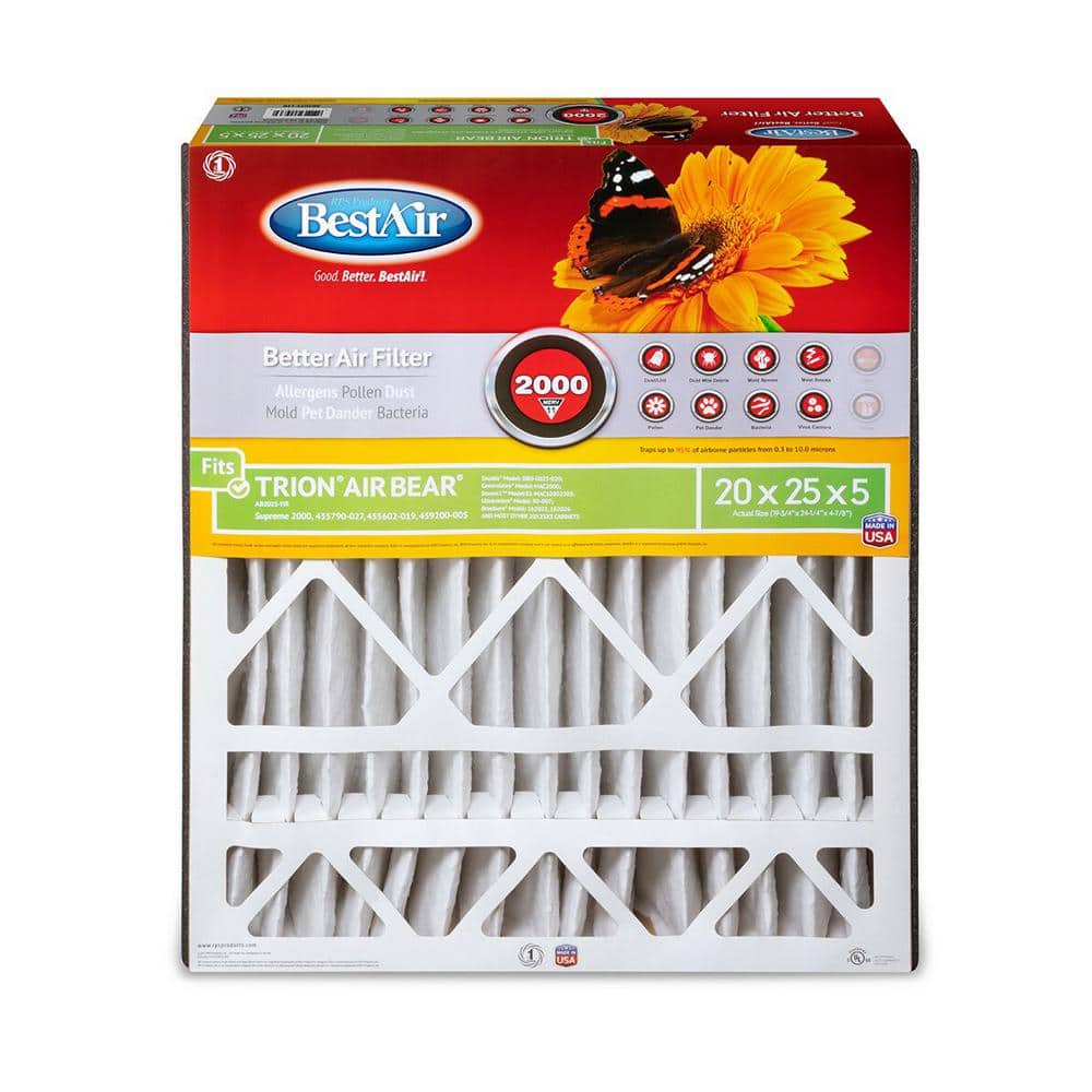 BestAir Extreme Allergens MERV 11 Furnace Filter for Trion Air Bear