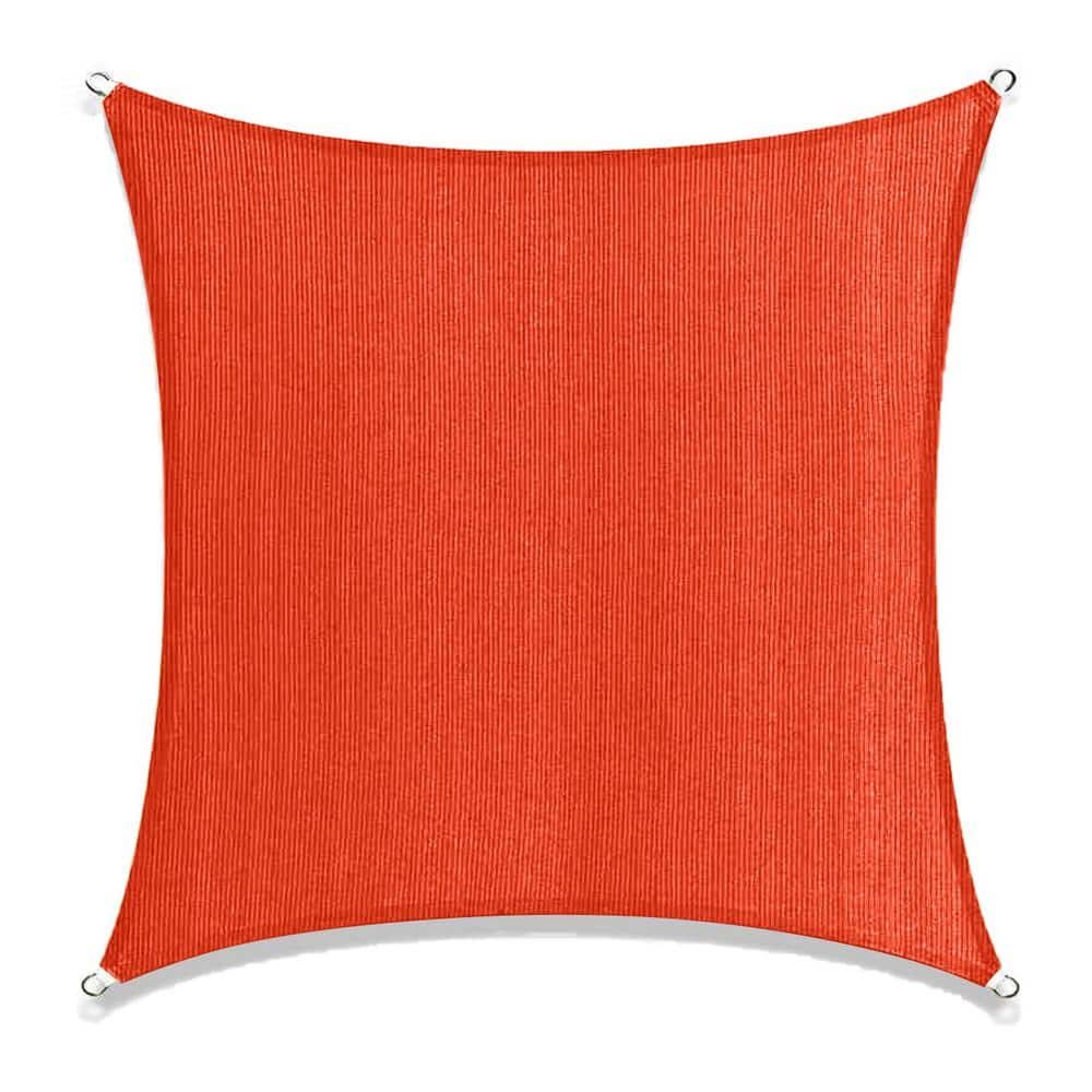 Boen  Square Sun Shade Sail Canopy Awning UV Block for Outdoor Patio Garden and Backyard - Red - 10'x10'