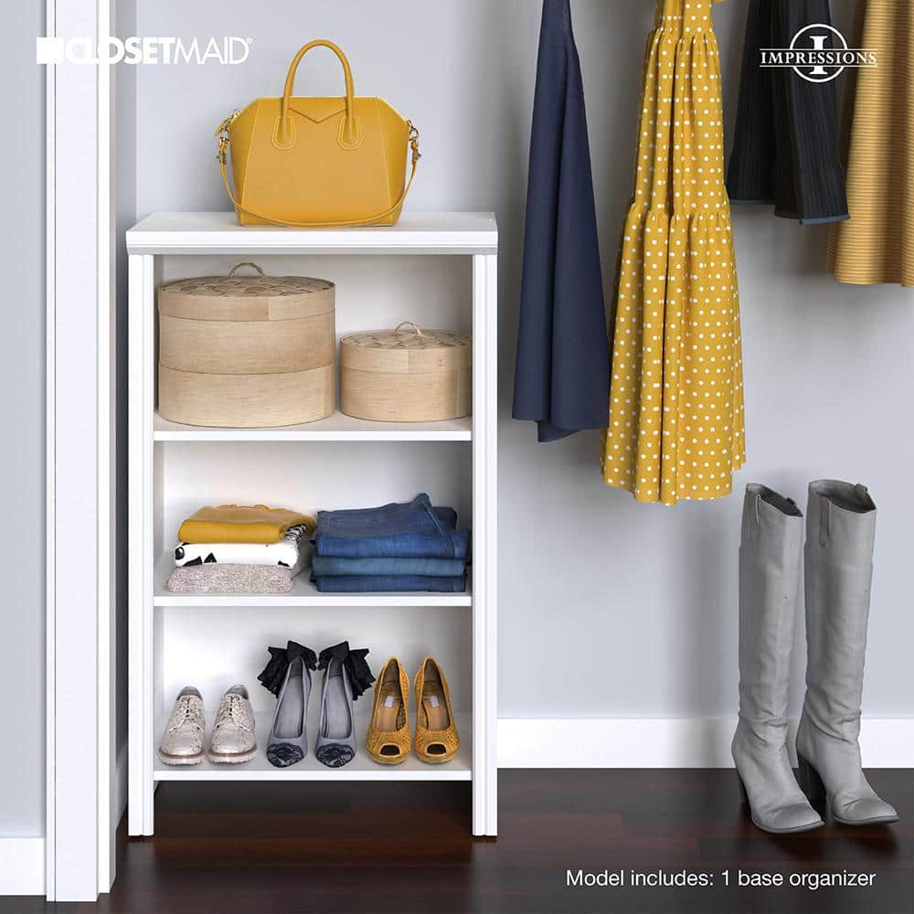 ClosetMaid Impressions White Base Organizer for Wood Closet System