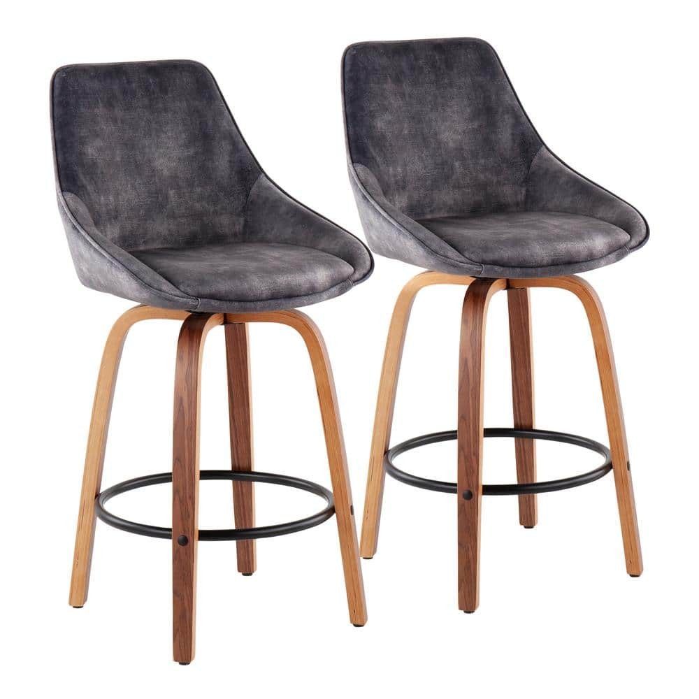 LumiSource Diana Counter Stool - Set of 2