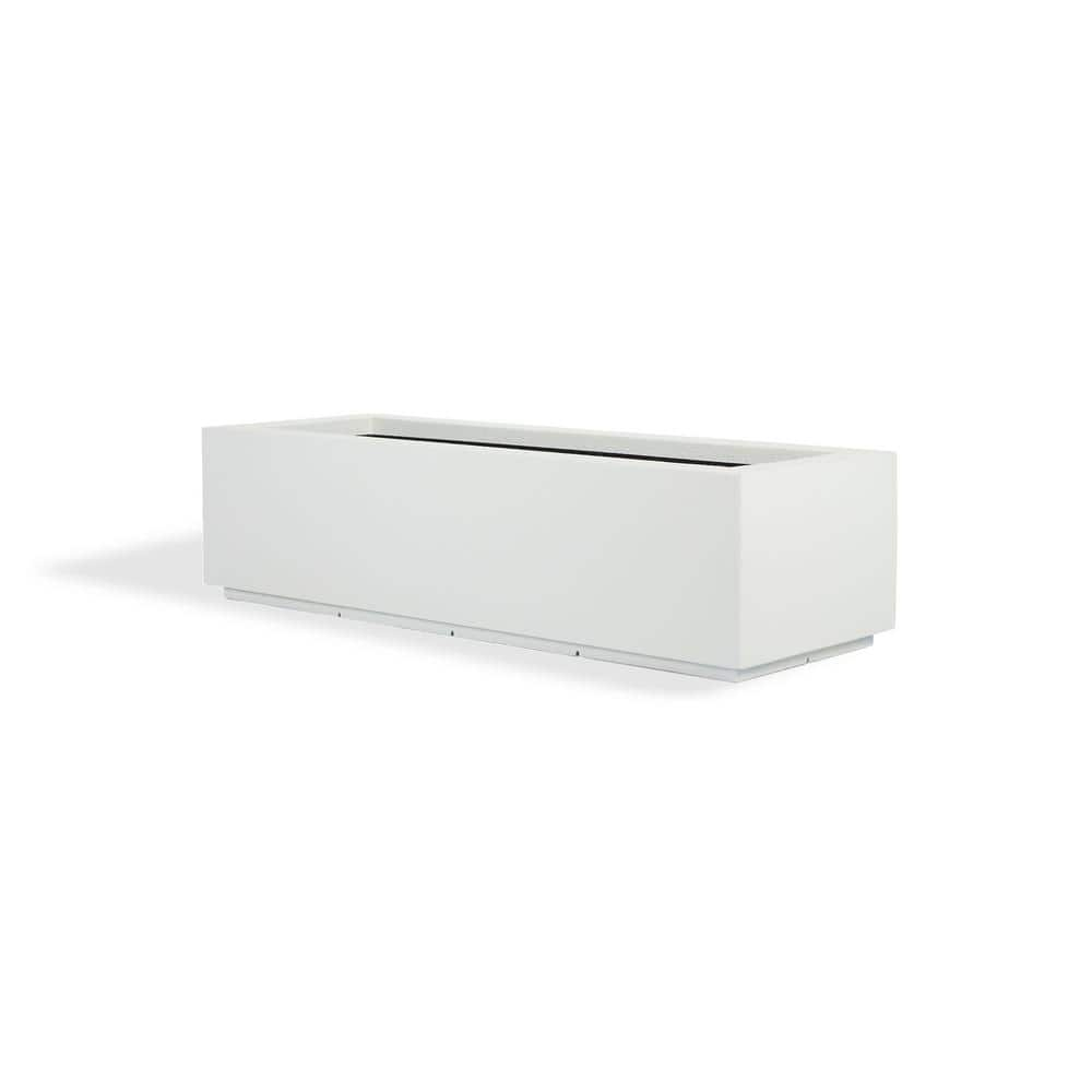Riviera Short 46 in. x 12 in. White Trough