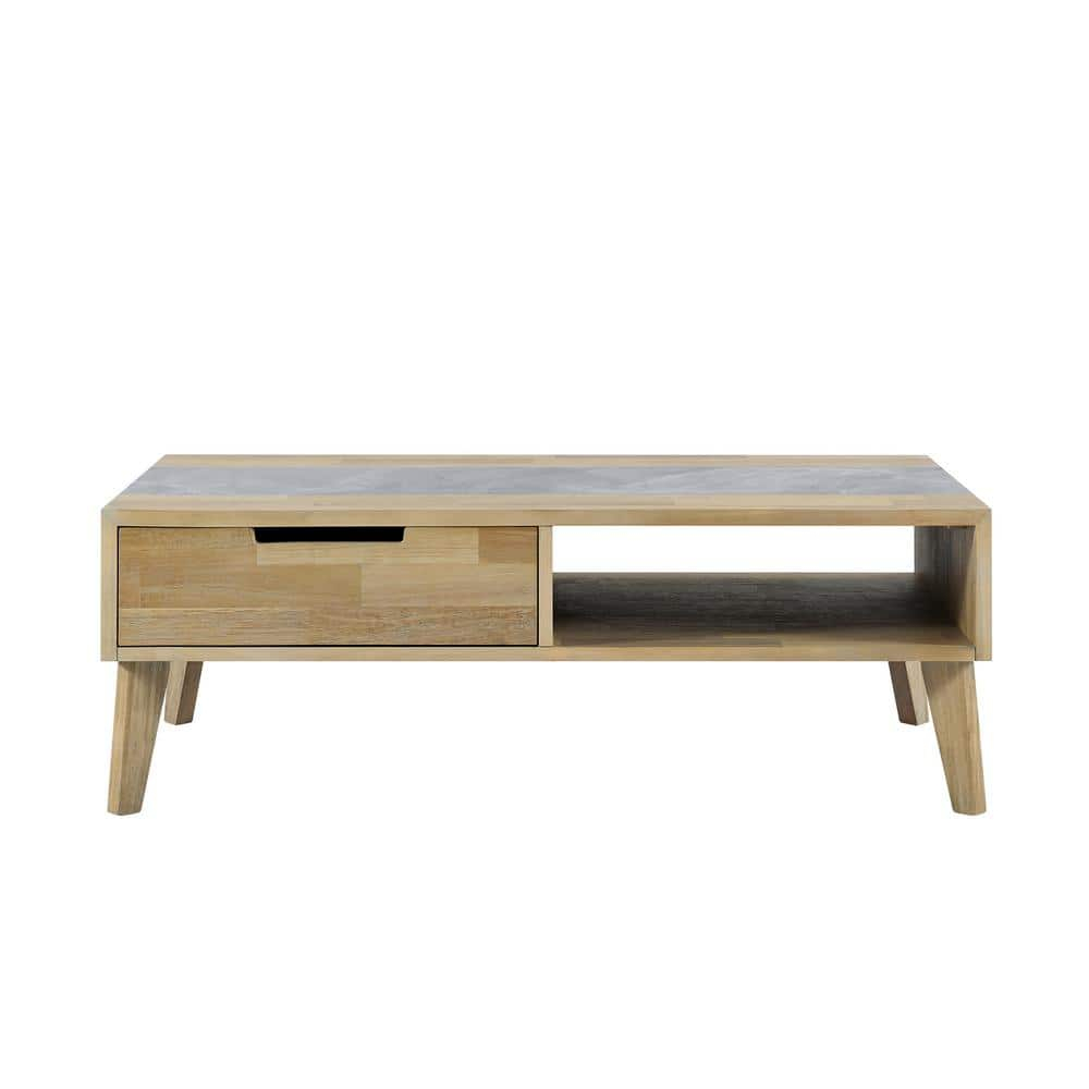 Calgary Gray Sintered Stone Cocktail Table