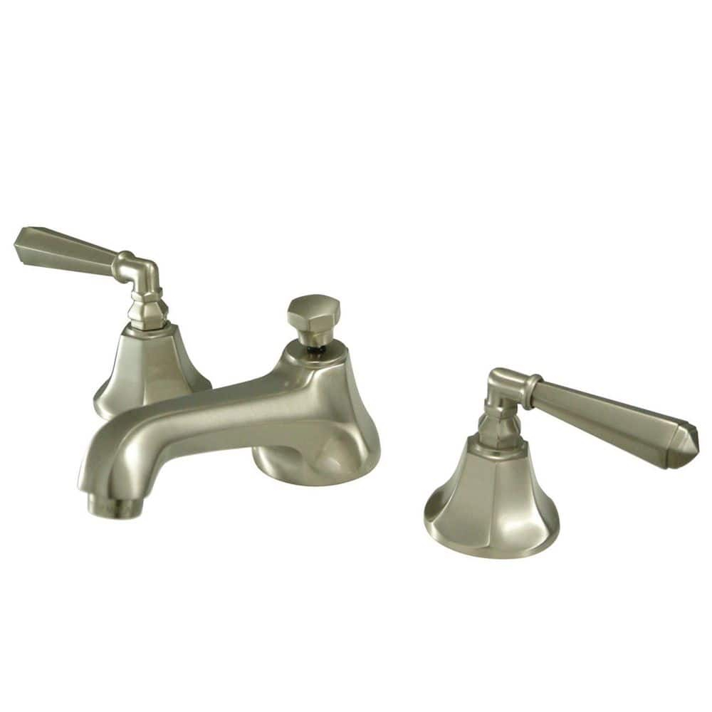 Kingston Brass KS4468AL 8 in. Widespread Bathroom Faucet, Brushed Nickel