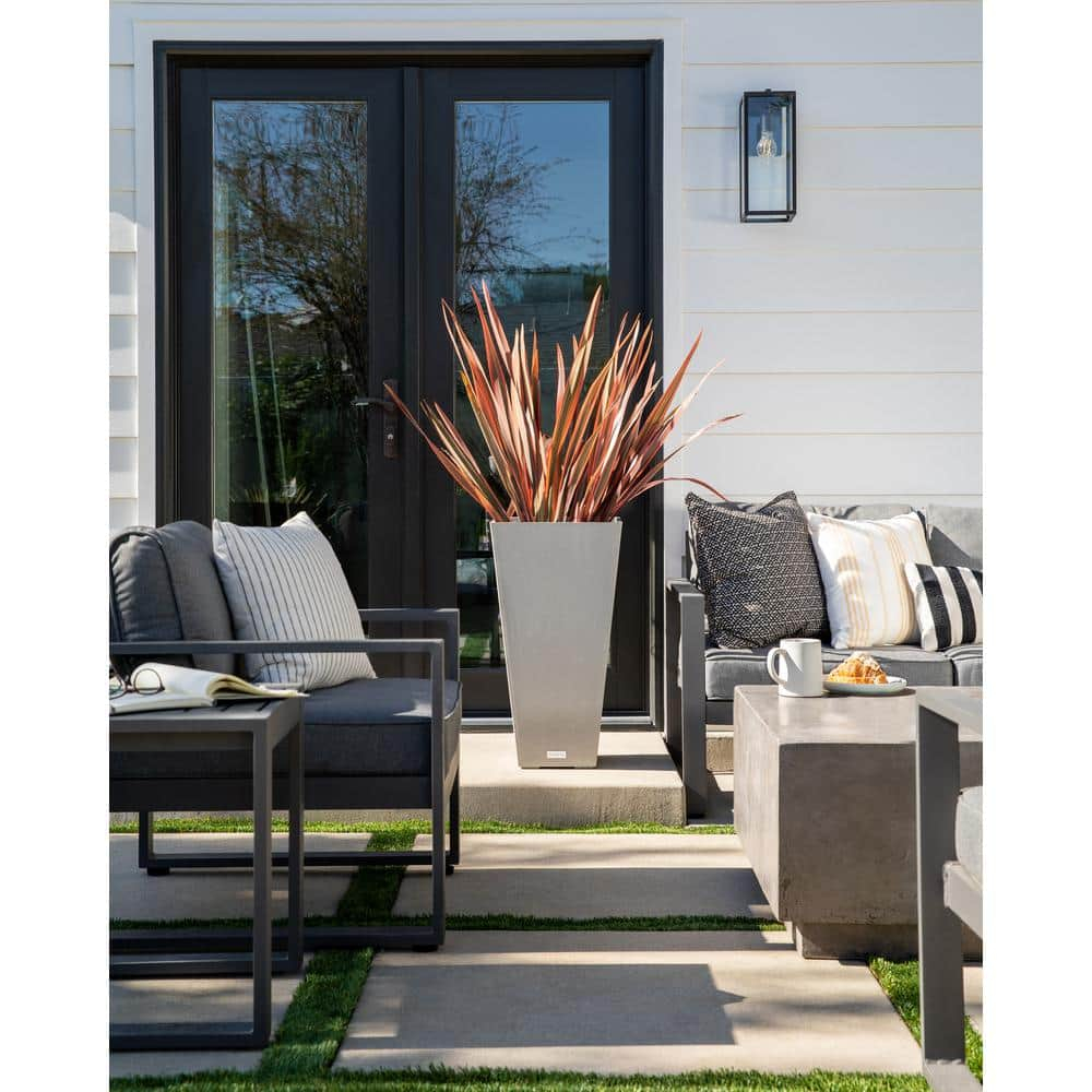 Veradek Pure Series Midland 30" Plastic Planter - Gray
