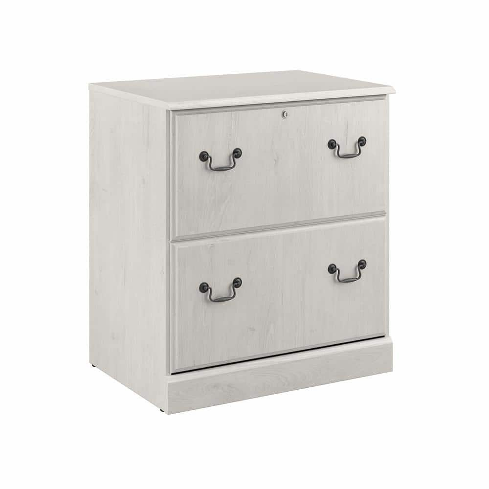 Saratoga 2 Drawer Lateral File Cabinet in Linen White Oak