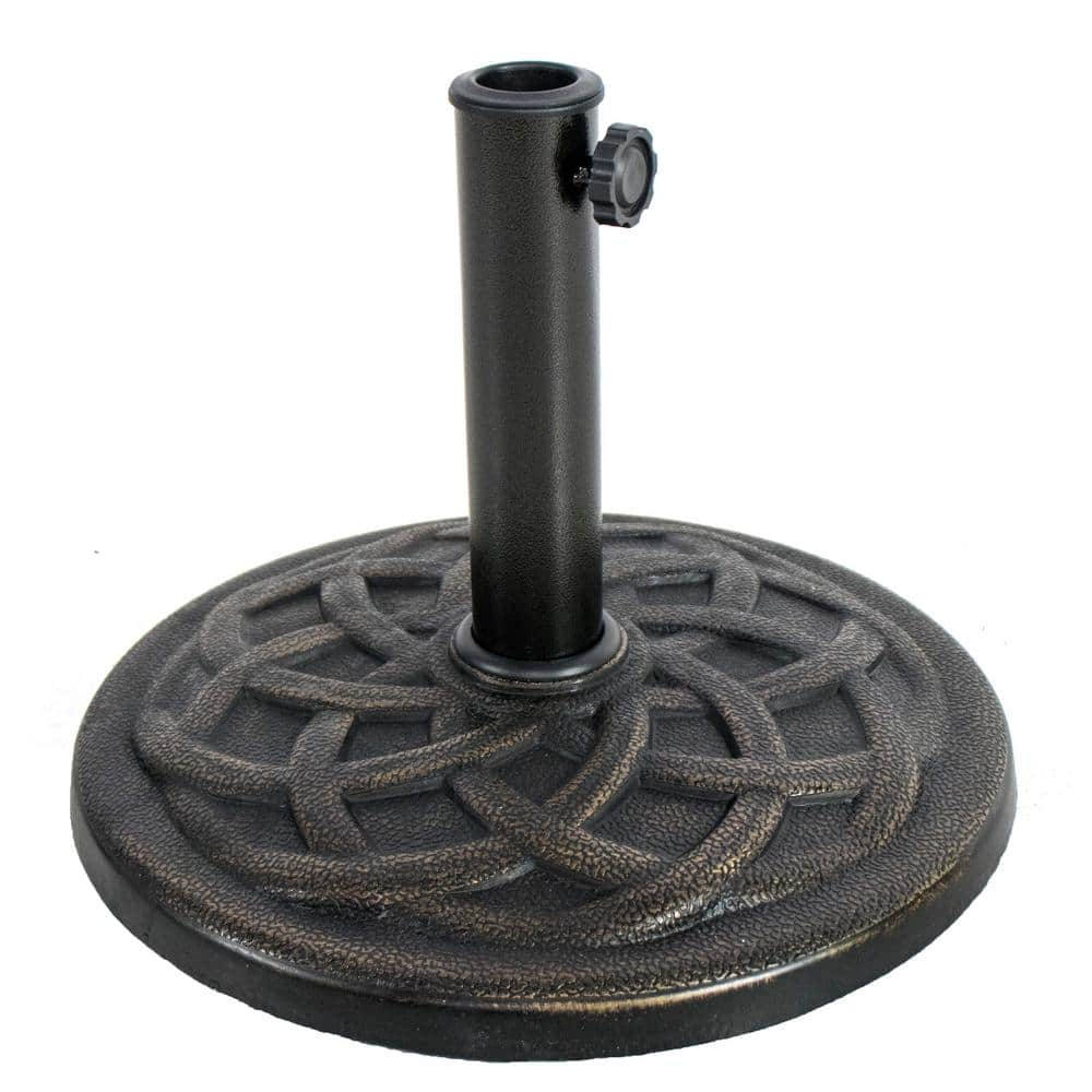 backyard expressions patio home garden 911554 umbrella base, bronze