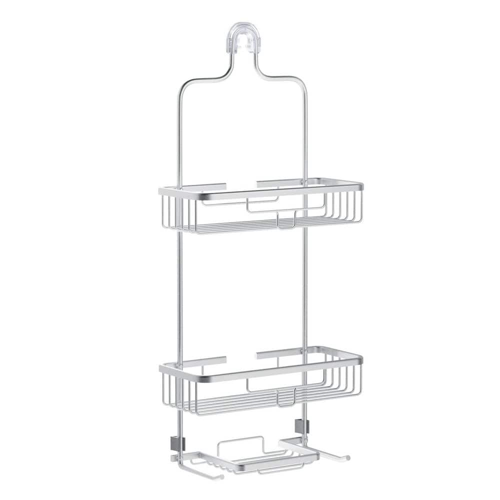NeverRust Rustproof Aluminum Large Over-the-Shower Caddy in Satin Chrome