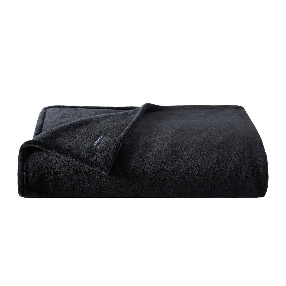 Nautica Nautica Solid Ultra Soft Plush Fleece Blanket