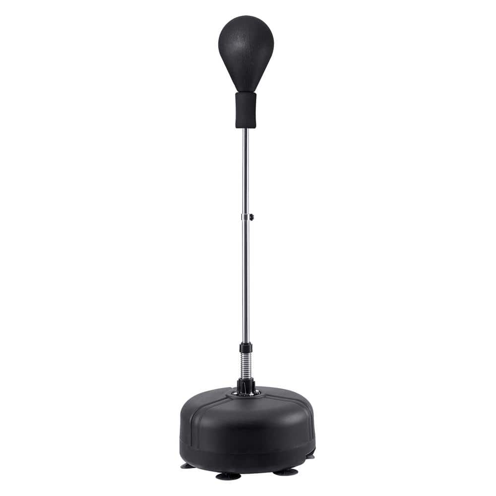 Adjustable Black PVC Leather Reflex Boxing Bag with Suction Cup Base