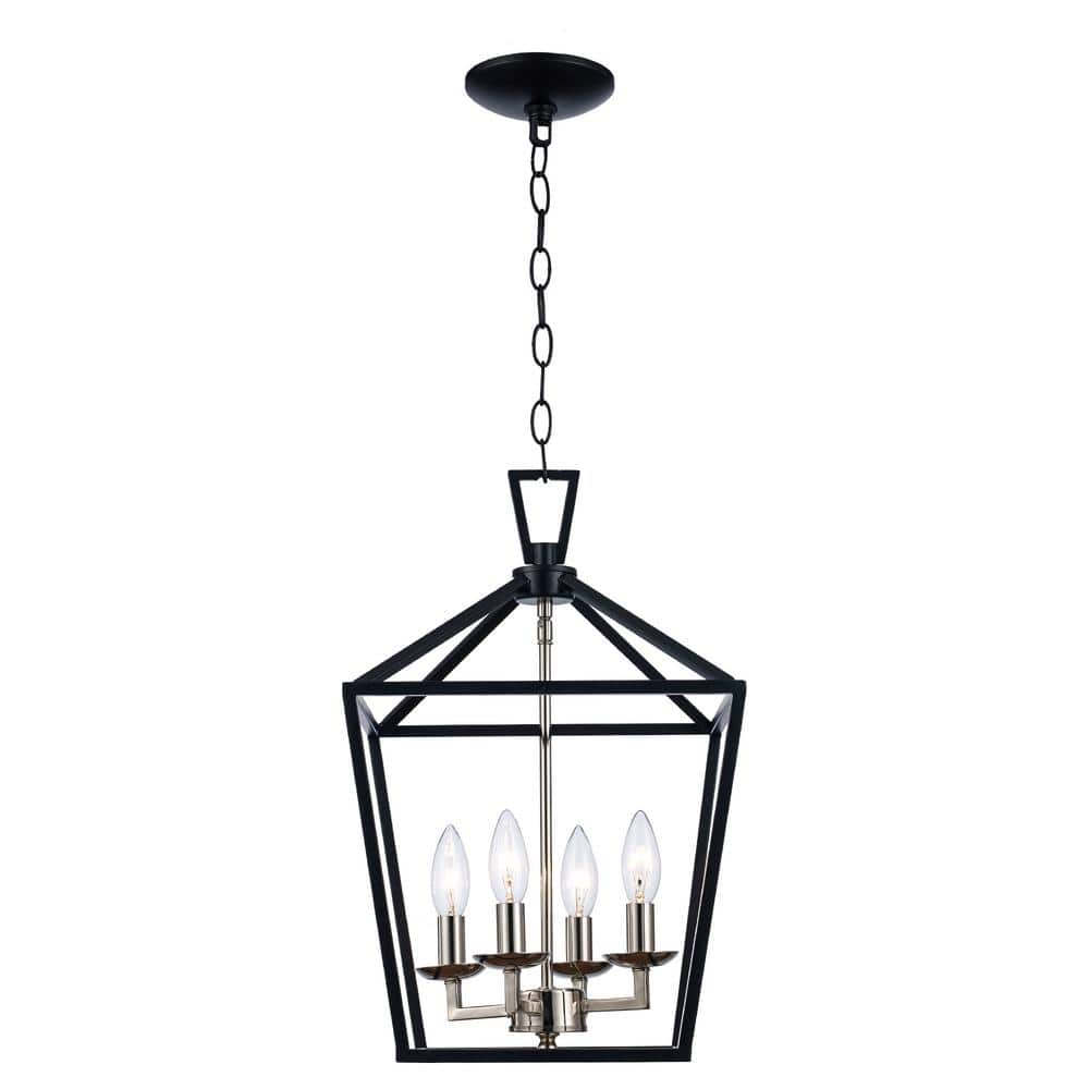 Trans Globe Lighting 10264 Lacey 4 Light 12" Wide Pendant - Black