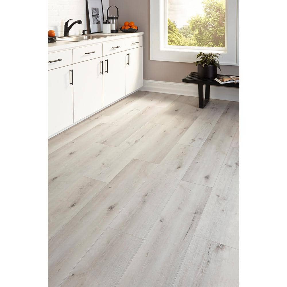 Islander Flooring Sand Dollar 0.24 in. Thick x 9.13 in. Width x 48 in. Length Waterproof Rigid Core Painted Bevel Vinyl Plank Flooring (15.22 Sq. Ft. Per Case - 5 Pieces Per Case)