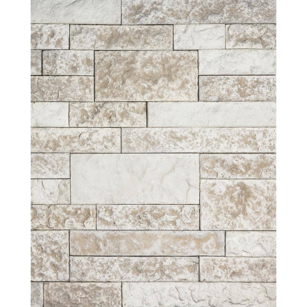 AirStone Primary Stones: Birch Bluff Color Blend, Manufactured Stone Wall Covering, Indoor & Outdoor Home Décor