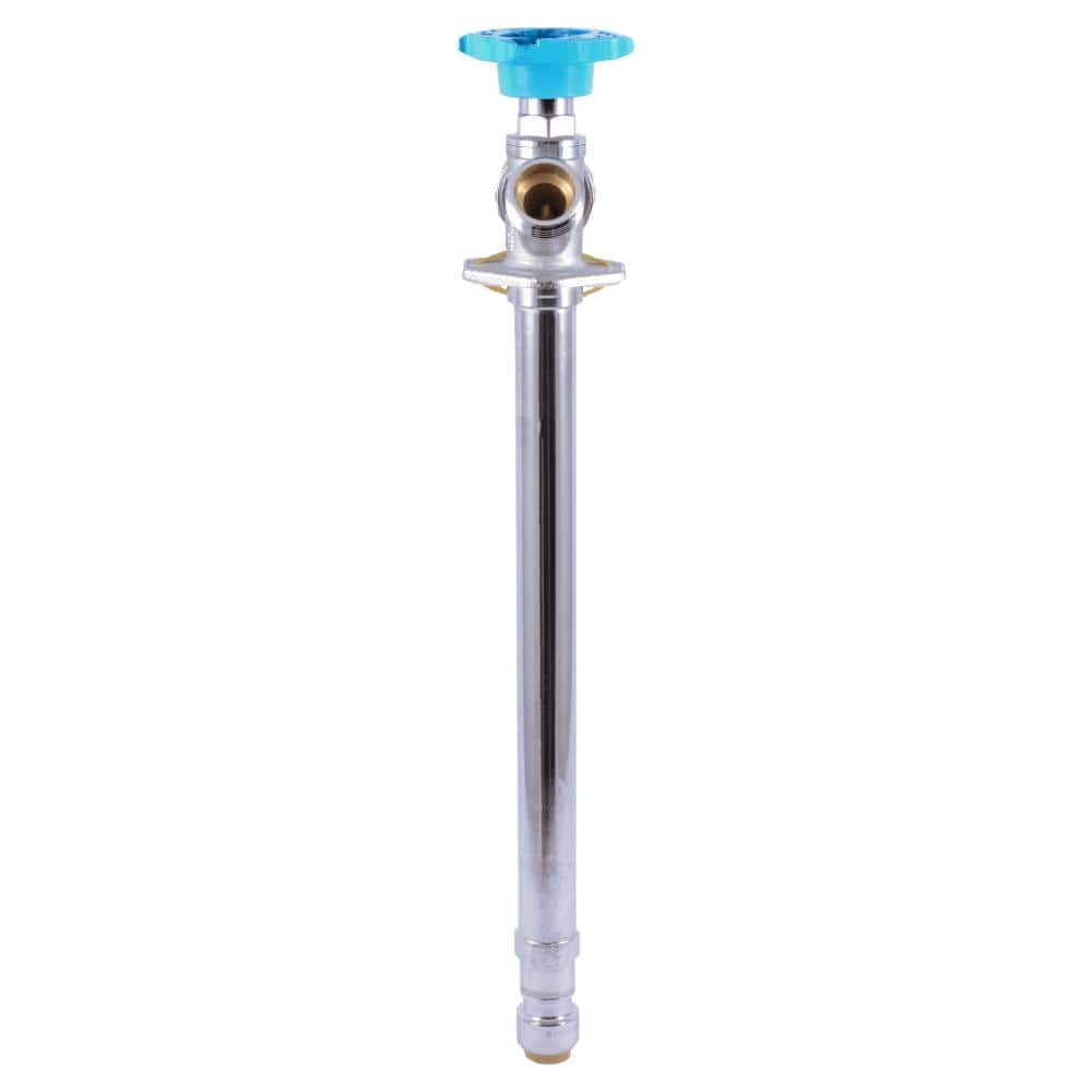 SharkBite 1/2 in. X 10 in. Push-to-Connect X MHT Brass Anti-Siphon Frost Free Sillcock Valve NOB
