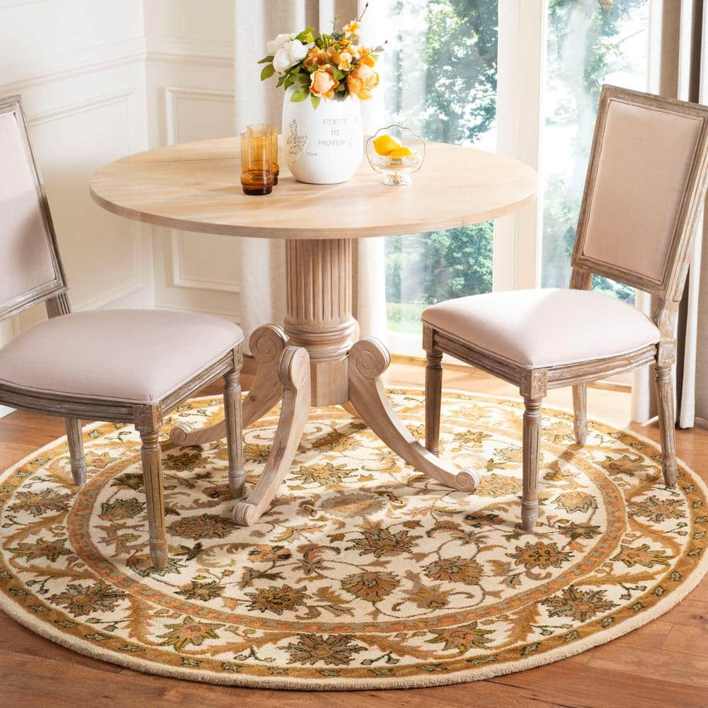 Handmade Olive and Gold Tufted Wool Accent Rug 30" x 5"