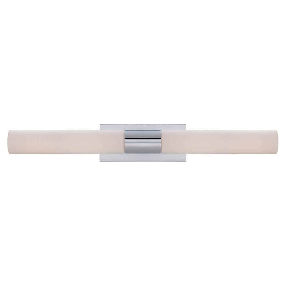 Elementum Outdoor Chrome Cylinder 30" LED Vanity Light