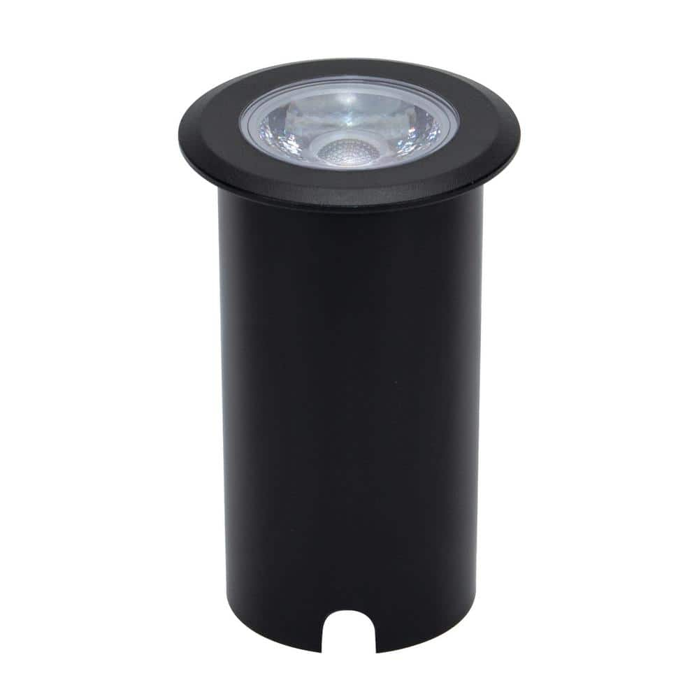 10-Watt Inground Landscape 750 Lumen Black Hardwired Integrated LED Well Light-Soft White 3000K
