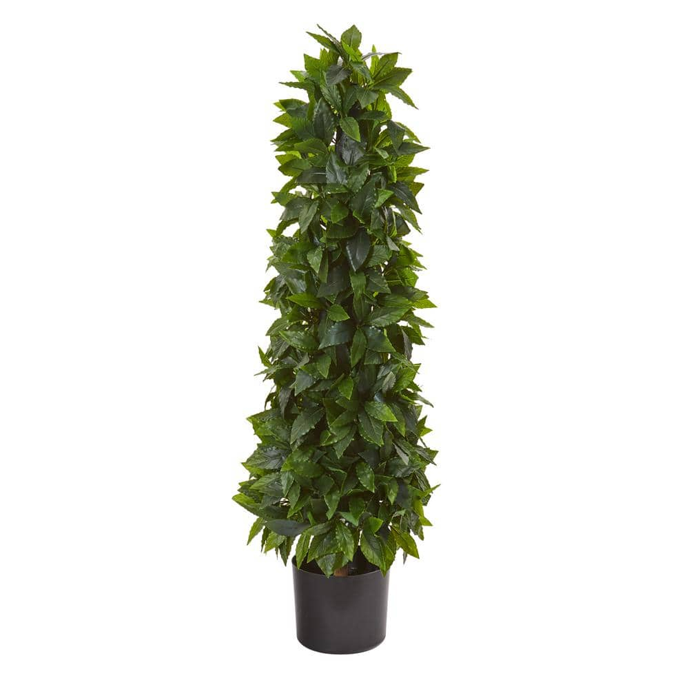 HomeStock Handcrafted Haven 3Ft. Sweet Bay Cone Topiary Artificial Tree