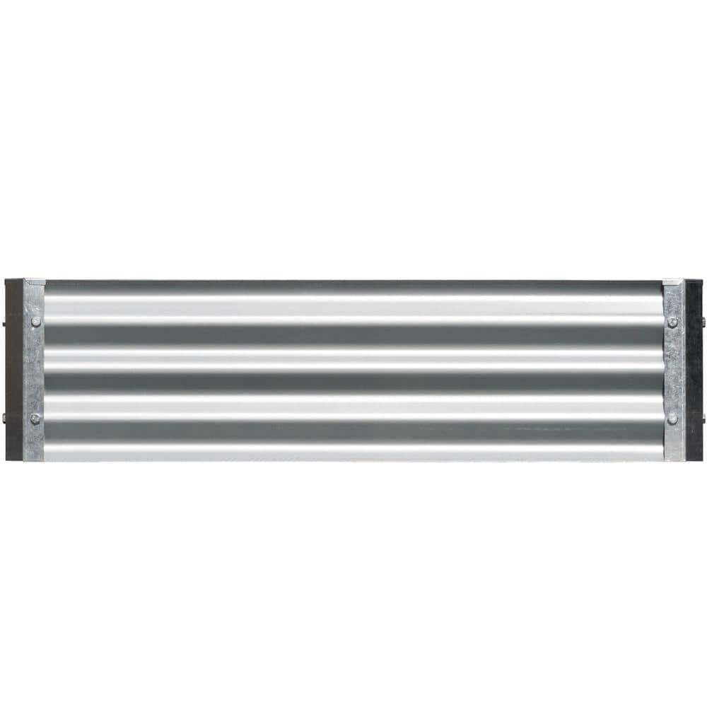 EarthMark MGB-L022 Bajo Series Cama de Jardín Elevada de Metal Galvanizado Rectangular de 22 x 40 x 10 Pulgadas