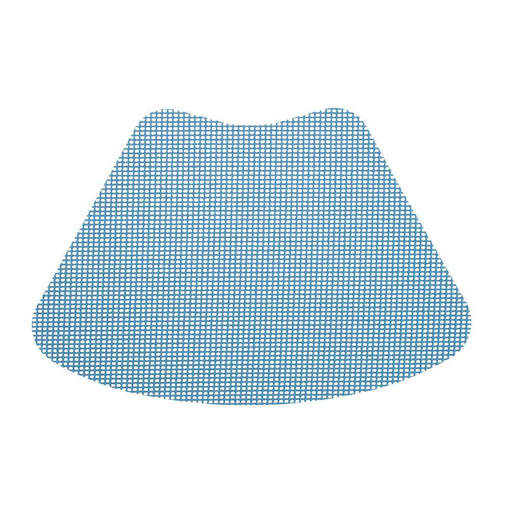 Kraftware Fishnet Wedge Placemats to Add Color to Any Round Outdoor Table (Set of 6) Niagara Blue