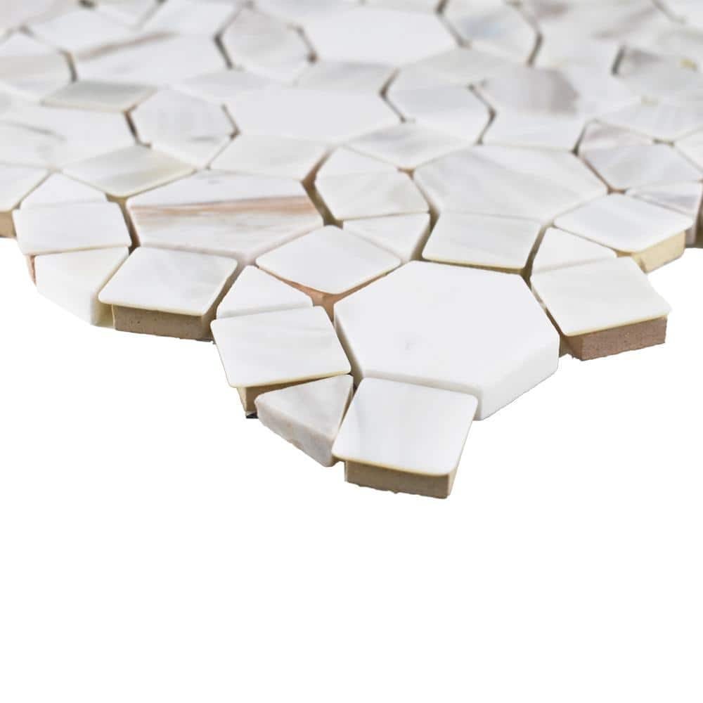 Kaleidoscope 12" x 12" Marble Mosaic Wall & Floor Tile