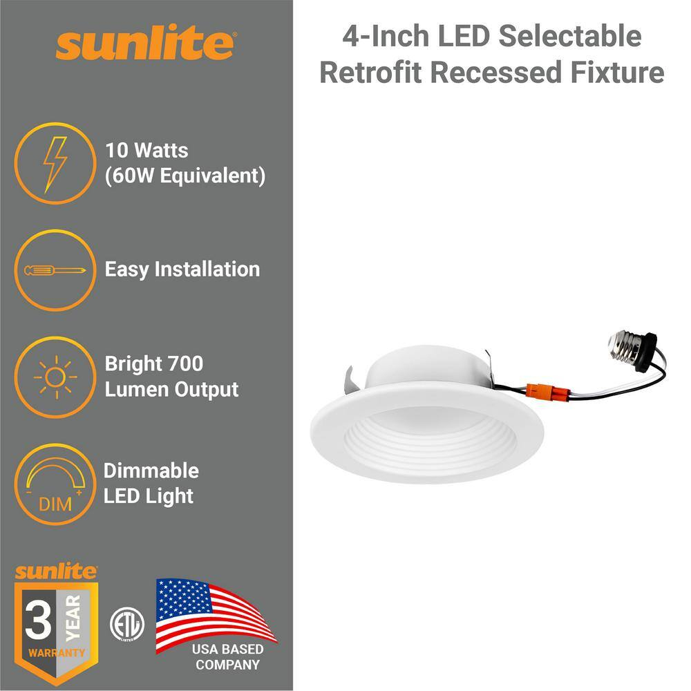 5.5'' Selectable Color Temperature LED Retrofit Recessed Lighting Kit