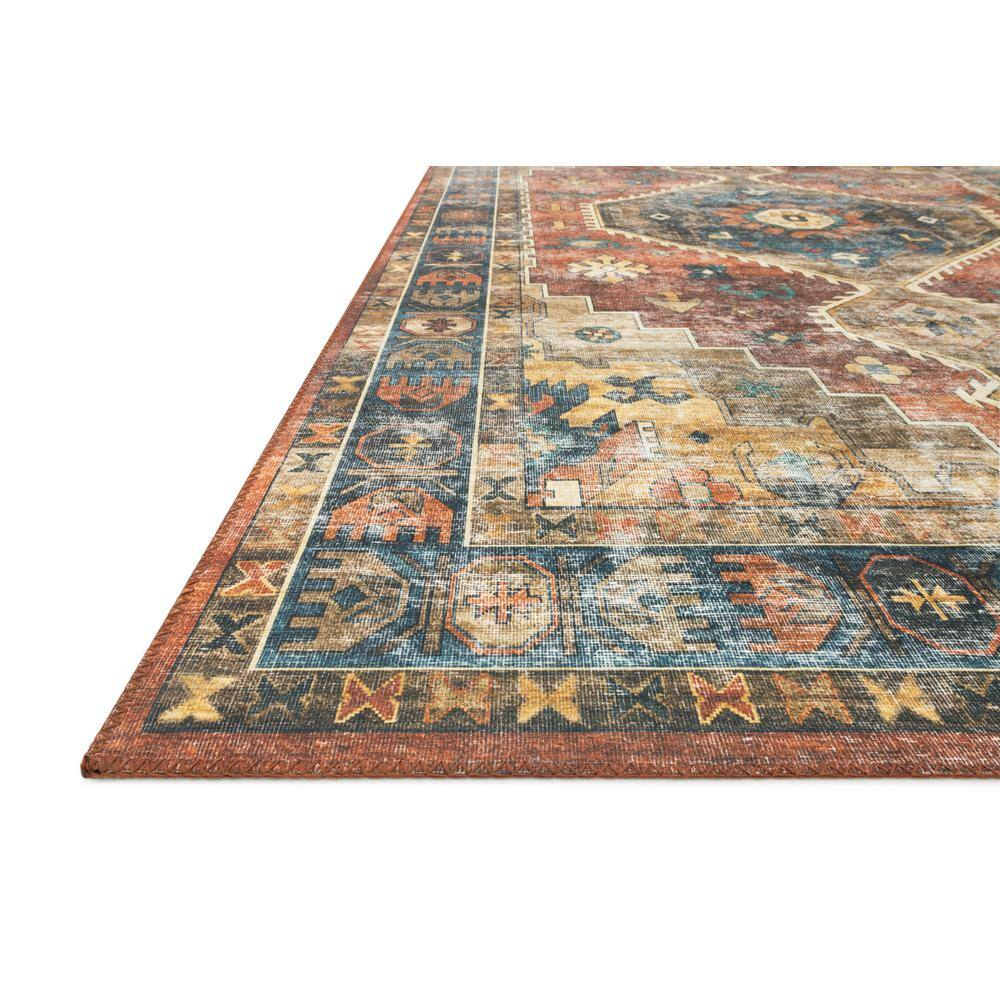 Loloi II SKYE SKY-11 Rust / Blue Oriental Area Rug 7'-6" x 9'-6"