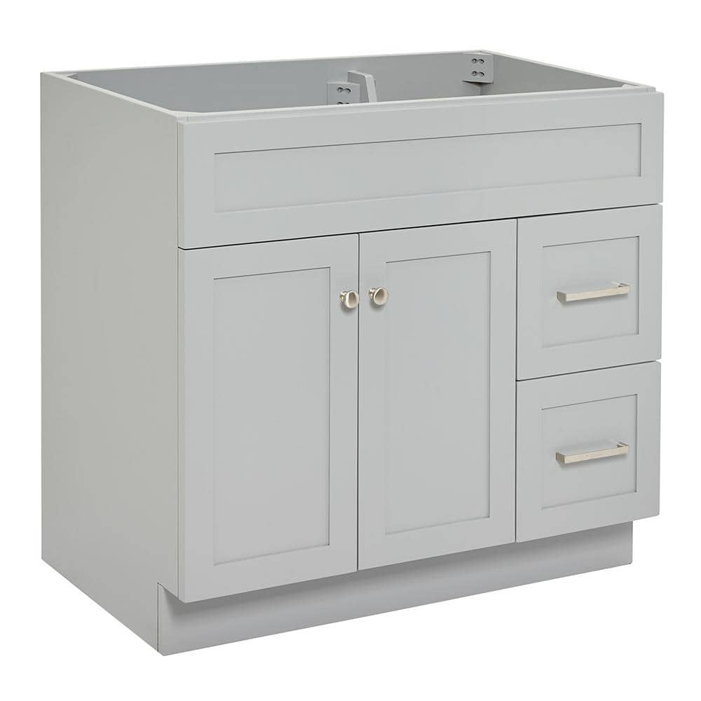 Ariel F036s-L-Bc Hamlet 36" Single Free Standing Vanity Cabinet Only - Grey
