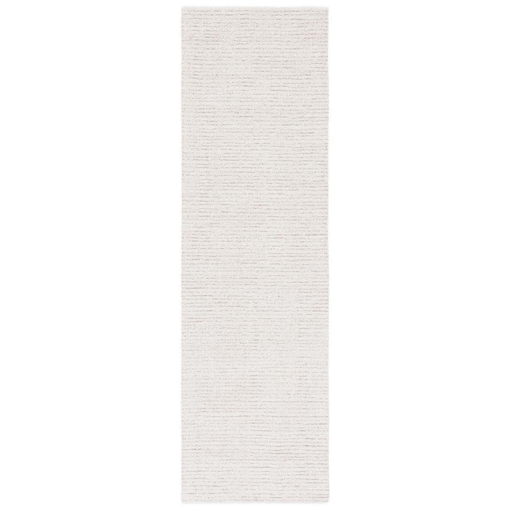 SAFAVIEH Abstract Delia Geometric Wool Runner Rug, Ivory/Beige, 2'3" x 10'