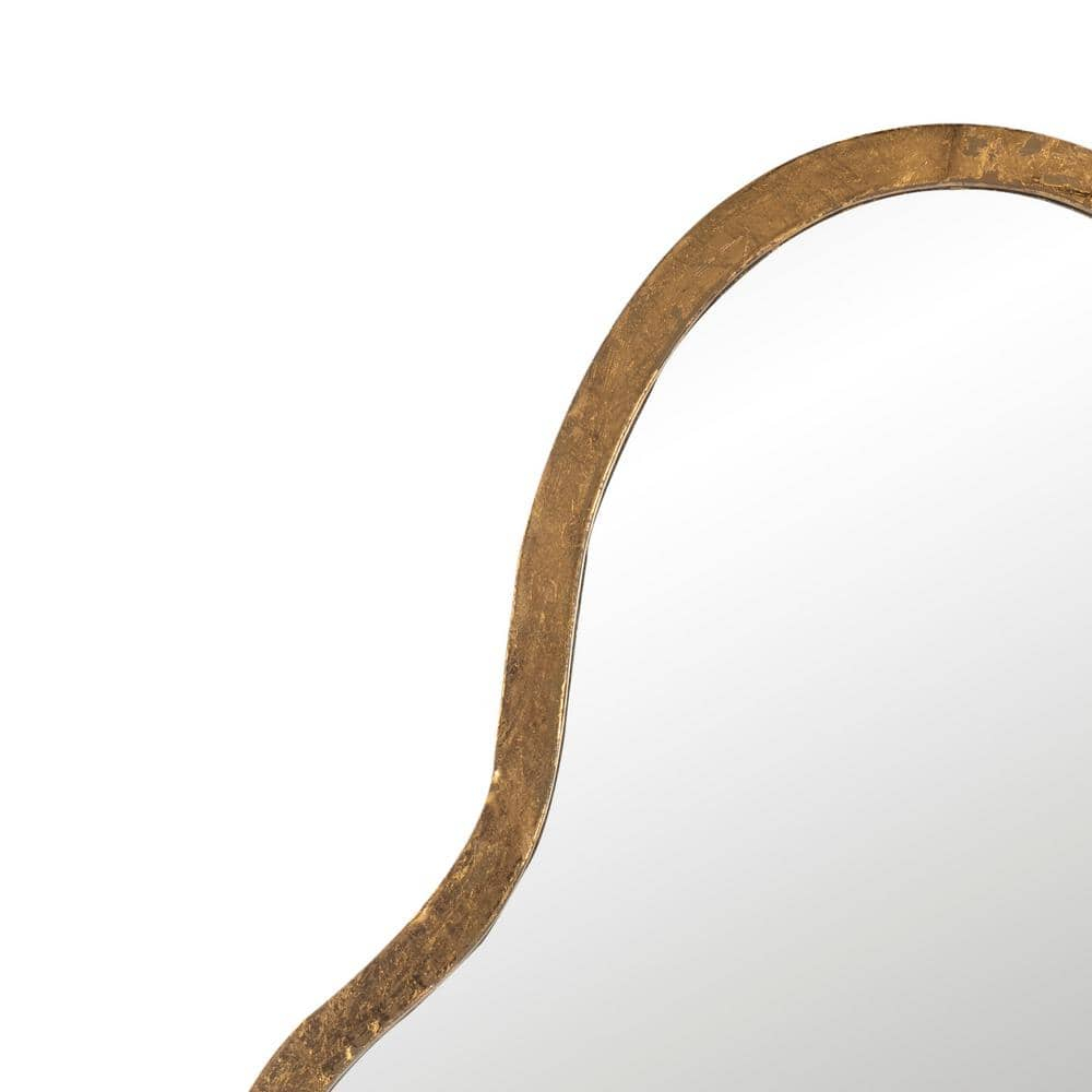 SAFAVIEH Parma 36.5 in. High Asymmetrical Solid Mirror, Gold