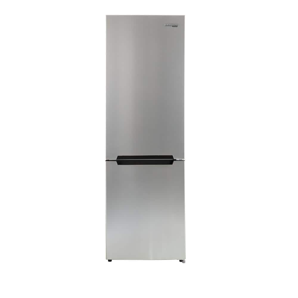 Unique Prestige 21.6" Frost Free 11.7 cu/ft Freestanding Bottom Freezer Refrigerator in Stainless Steel, ENERGY STAR Certified