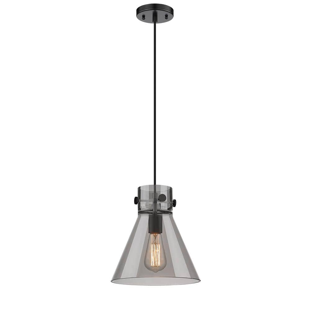 Innovations Lighting Newton Cone 1 - Light Pendant in  Matte Black