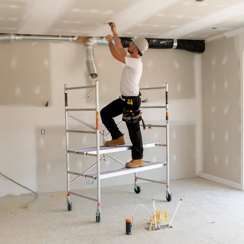 METALTECH Scaffold,4-45/64 ft.L,Aluminum,700 lb. I-CAIRC