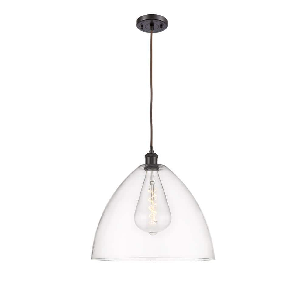 Innovations Lighting Bristol Glass 1 - Light Pendant in  Oil Rubbed Bronze
