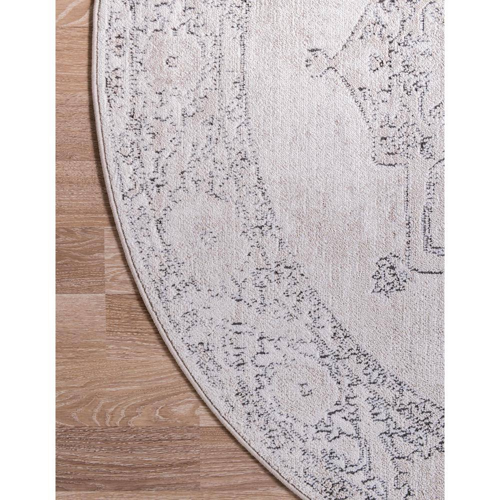 Portland Canby Ivory/Beige 5 ft. x 5 ft. Round Area Rug