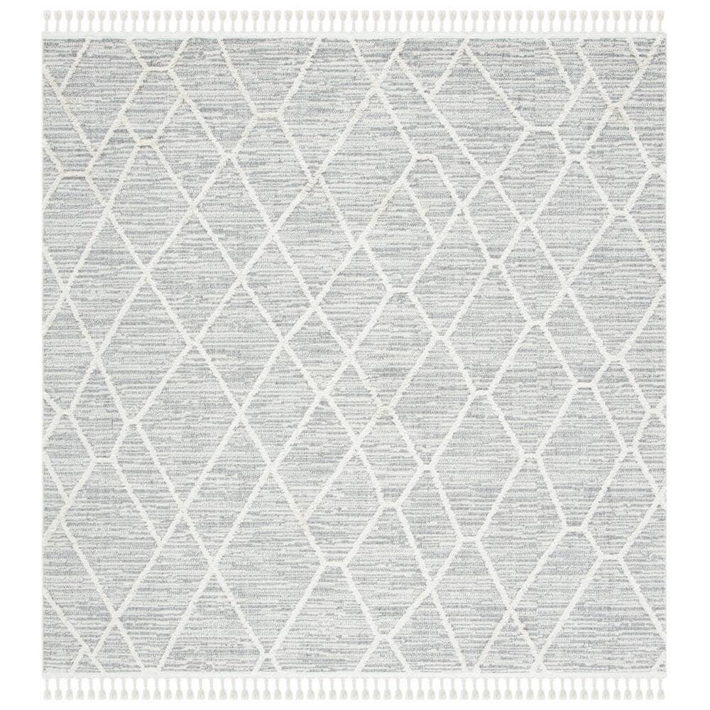 SAFAVIEH Marrakesh Naila Geometric Polyester Area Rug, Beige, 10' x 10' Square