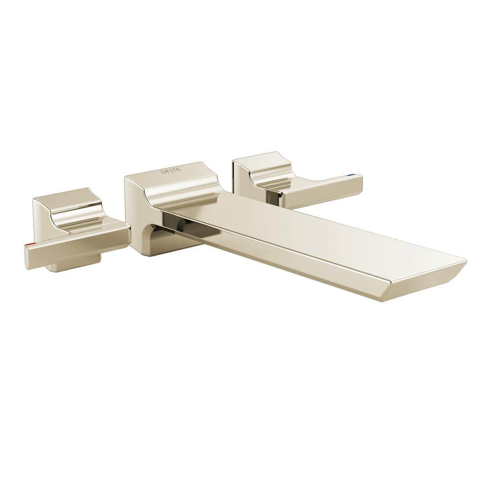 Pivotal Double Handle Wall Mounted Roman Tub Faucet