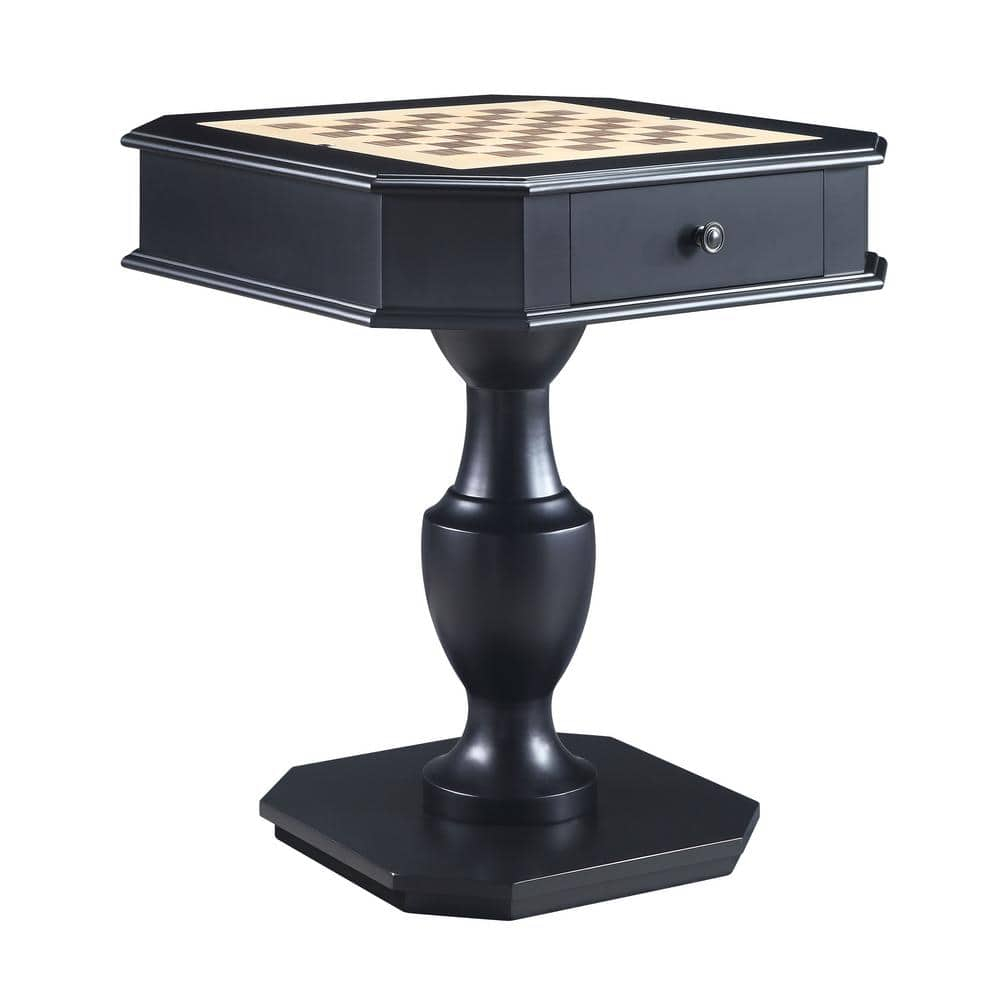 ACME Galini 2-Drawer Wooden Game Table in Black