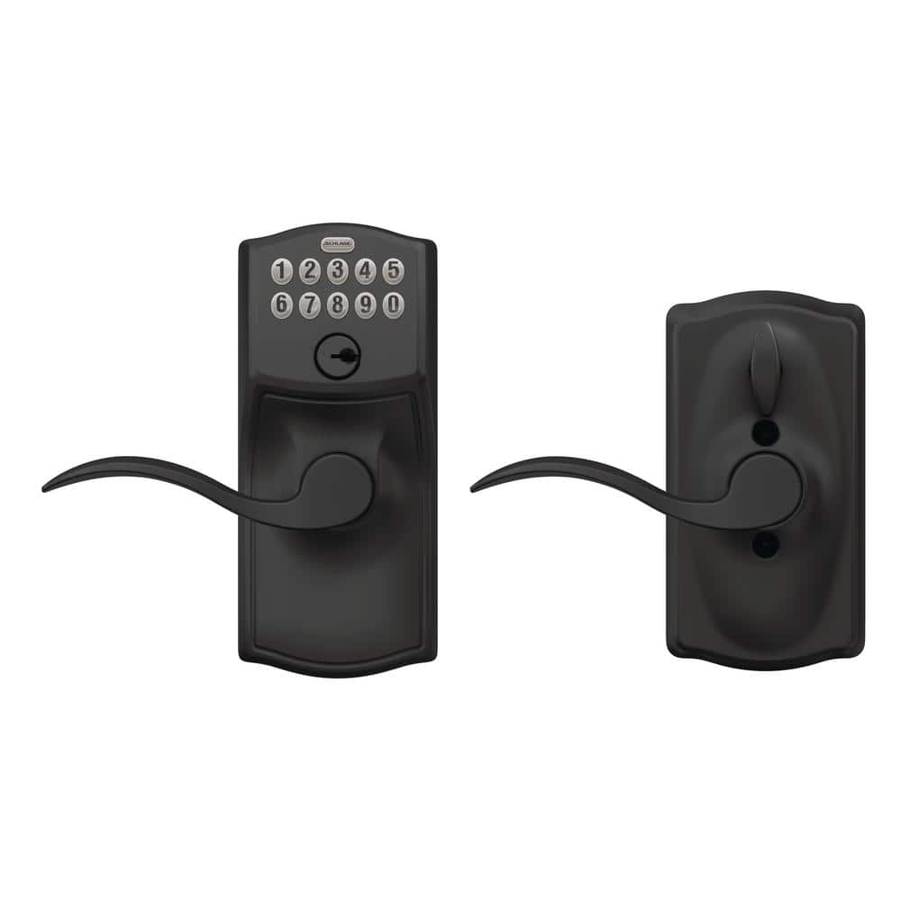 Schlage Fe595-Cam-Geo Camelot Keypad Entry - Black