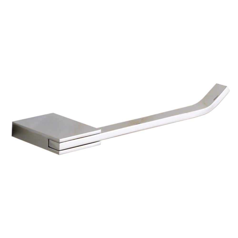 Chrome Rectangular Wall Mounted Toilet Paper Holder