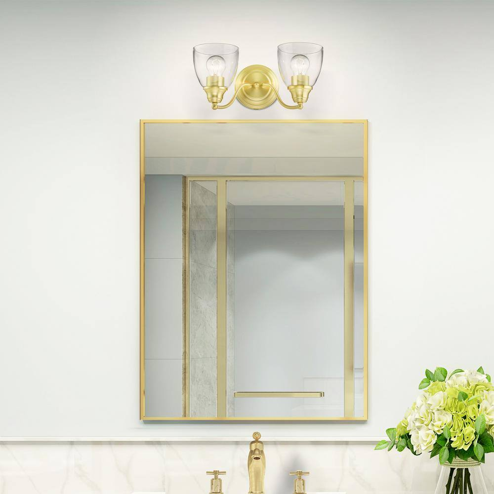 Livex Lighting Montgomery 2 - Light Vanity in  Satin Brass