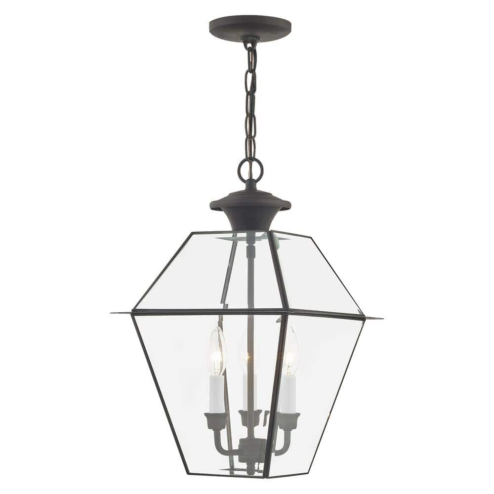 Livex Lighting Westover 3 Light Outdoor Chain Lantern