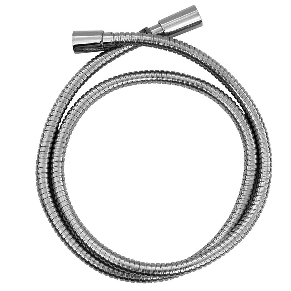 Polished Chrome 60-Inch Metal Shower Hose