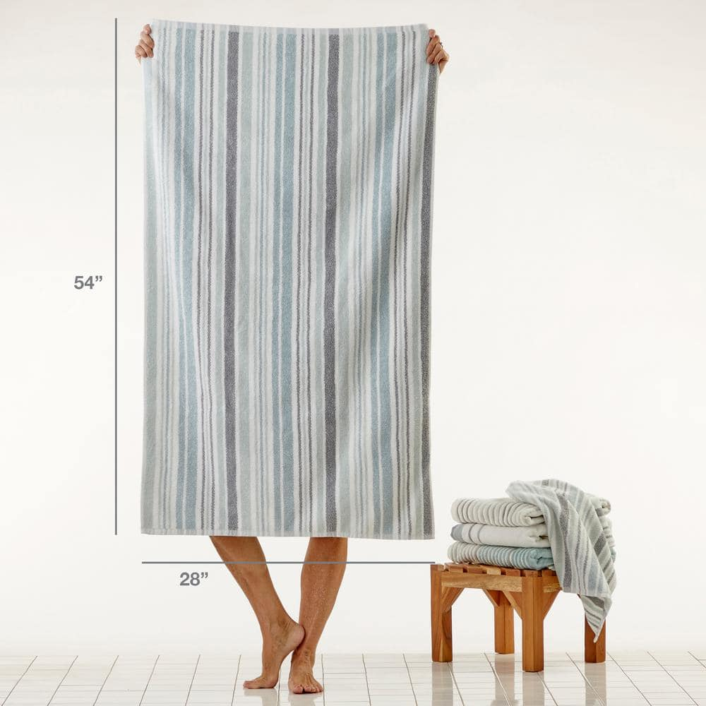 SKL Home Farmhouse Stripe Bath Towel,Multi