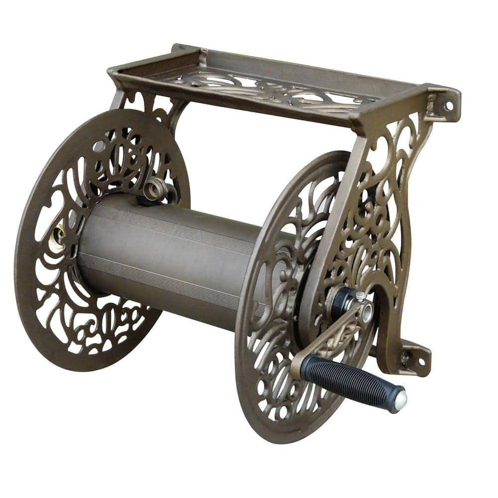 Liberty Garden LBG-704 125' Steel Decorative Garden Hose Wall Mounted Reel