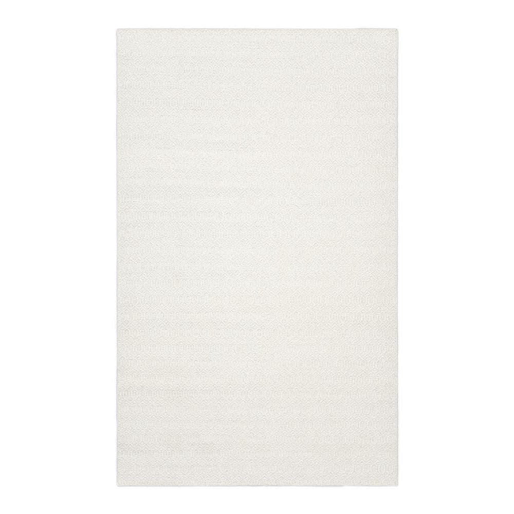 Chatham Contemporary Flatweave Ivory 5 ft. x 8 ft. Hand Woven Area Rug