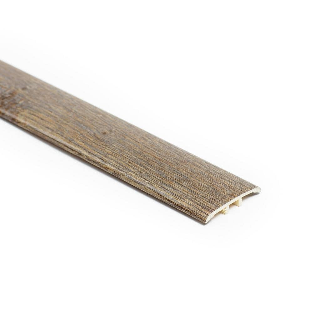 Shaw Impact Modeled Oak 1-3/4 In. W x 94 In. L T Mold Vinyl Floor Plank Trim