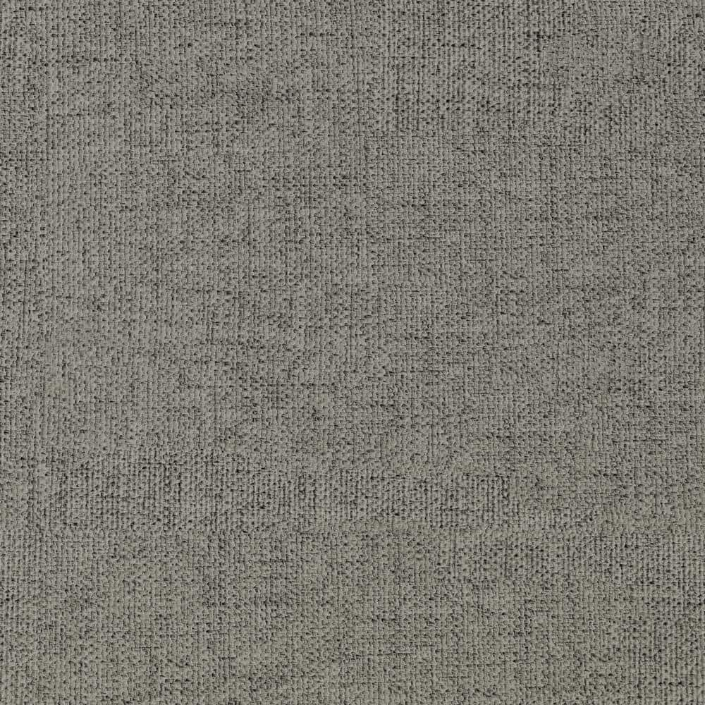 Manchester Twin Size Daybed with Wheeled Trundle, Gray Linen, with Tufted Upholstery and Nailhead Trim