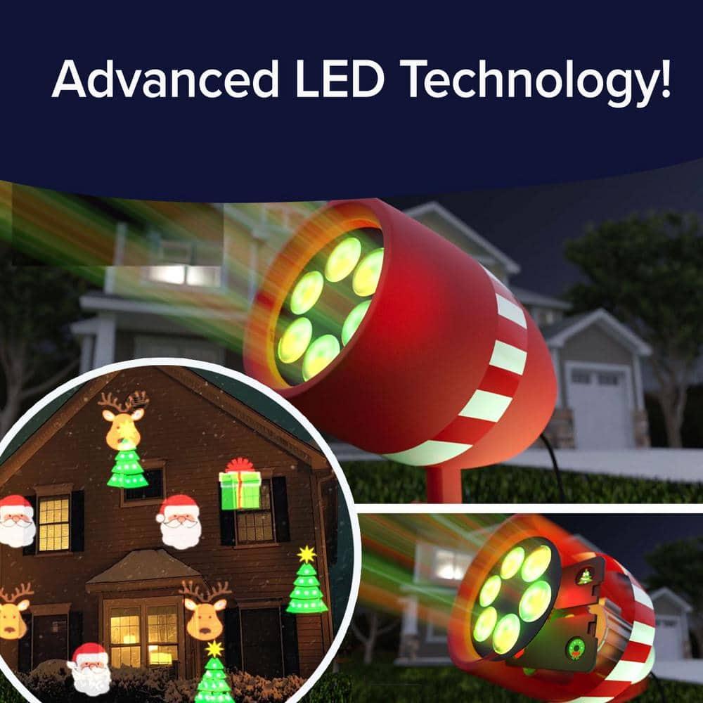 Star Shower Christmas Slide Show LED Holiday Projector, AS-SEEN-ON-TV, Remote Control